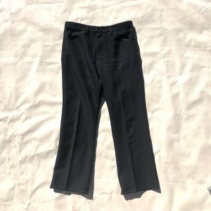 Wrangler pleated black trousers